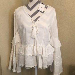 White lace top